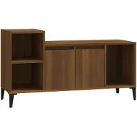 vidaXL Tv-meubel 100x35x55 cm bewerkt hout bruin eikenkleur