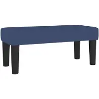 vidaXL Bankje 70x30x30 cm stof blauw
