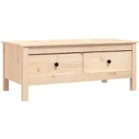 vidaXL Salontafel 100x50x40 cm massief grenenhout