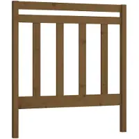 vidaXL Hoofdbord 106x4x100 cm massief grenenhout honingbruin