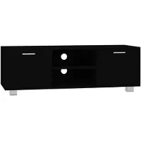 vidaXL Tv-meubel 120x40,5x35 cm bewerkt hout zwart