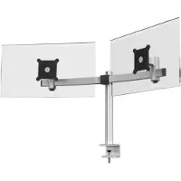Durable Pro monitorarm voor 2 monitoren zilver (met klem)