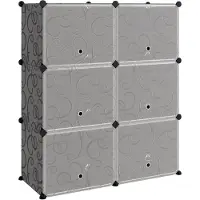 vidaXL Schoenenrek 84,5x31x93,5 cm polypropeen zwart