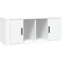 vidaXL Tv-meubel 100x35x40 cm bewerkt hout wit