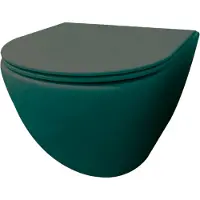 Best design Morrano hangend toilet randloos petrol mat