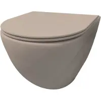 Best design Morrano hangend toilet randloos beige mat