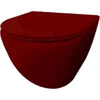 Best design Morrano hangend toilet randloos rood mat