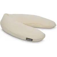 Snoozzz Voedingskussen Premium Kwaliteit - 185 cm – Microparel Vulling – Wasbare Hoes - Champagne