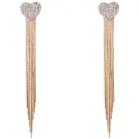 Go Dutch Label Oorknoppen sparkle hartje waterfall Goud