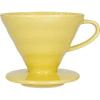 Hario V60-02 Keramische Koffie Druppelaar Geel, Koffiezetapparaat, Geel