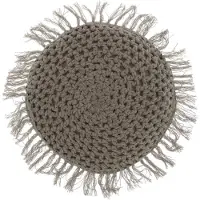 Unique living kussen tufo 45cm Ø chateau grey