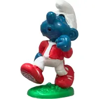 Schleich Joggende Smurf - in rode tenue - 20172 - rennend - 6 cm