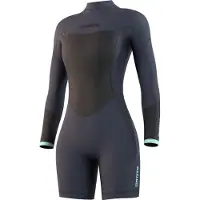 Mystic Brand Longarm 3/2 Mm Dames Shorty Met Lange Mouwen En Rits Op De Rug