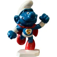 Schleich Superman smurf - smurf - Staand op witte ondergrond - 20119 - 6 cm
