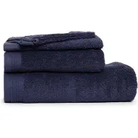 The One Towelling Organische handdoeken set - Badlakens, Handdoeken, Gastendoekjes & Washandjes - 12-Delig - Organisch katoen - Denim