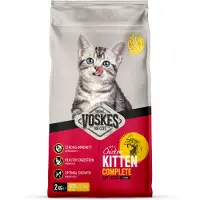 Voskes 6x Kattenbrokken Kitten Kip 2 kg