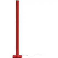 Artemide Uplighter vloerlamp Ilio, dimbaar, rood, Woon-/ Eetkamer, Aluminium, Design, vloerlamp