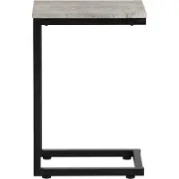 SoBuy FBT44-HG Bijzettafel - Metalen Standaard - 30x60x40 cm -Grijs