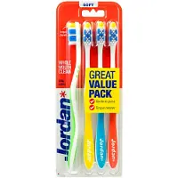 Jordan Tandenborstel Total Clean Soft 4-pack 4 stuks