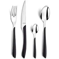 Amefa Eclat zwart - 16 delige set - 4 persoons - zwart