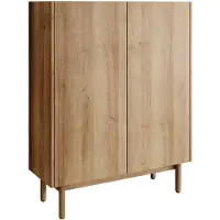 Meubella | Dressoir eiken 97x37x122 cm Scandinavisch