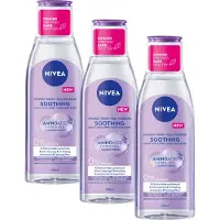 Nivea Essentials Soothing Micellair Water - Gevoelige huid - Druivenpitolie - Dexpanthenol - 3 x 200 ml