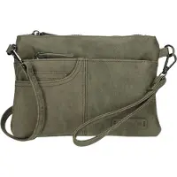 Enrico Benetti Schoudertasje / Clutch Nouméa Olijf