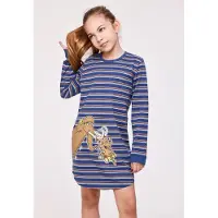 Woody Slaapkleedje multicolor streep - maat 16Y