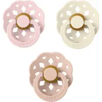 BIBS Boheme Fopspeen set 3 stuks Blossom, Ivory en Blush 6-18 maanden maat 2