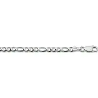 GLAMS ketting figaro 3,25 mm - Zilver