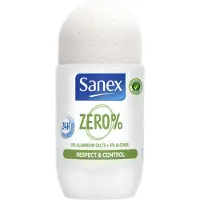 Sanex Zero 0% Respect & Control Deodorant Roller - 50 ml