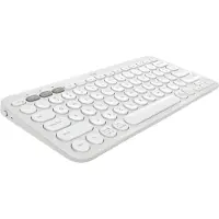Logitech Pebble Keys 2 K380s, Mini, Draadloos, Bluetooth, Membraantoetsen, QWERTY-indeling, Wit