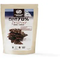 Chocolatemakers Bio chocozeiltjes puur 70% met zeezout en nibs
