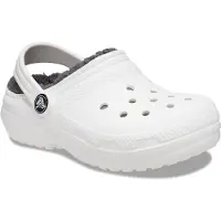 Crocs Klomp Toddler Classic Lined Clog White Grey-Schoenmaat 24 - 25