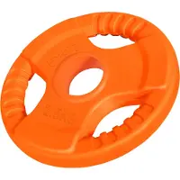 Gorilla Sports Olympische halterschijf 2,5 kg Gripper Gietijzer Rubber Coating - 50/51 mm