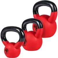 Gorilla Sports Voordeelset Kettlebells 4, 8 en 12 kg Rubber Coating