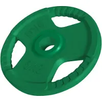 Gorilla Sports Olympische halterschijf 5 kg gripper gietijzer rubber coating - 50/51 mm