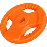Gorilla Sports Halterschijf 2,5 kg Gripper Gietijzer Rubber Coating - 30/31 mm