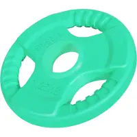 Gorilla Sports Olympische halterschijf 1,25 kg gripper gietijzer rubber coating - 50/51 mm