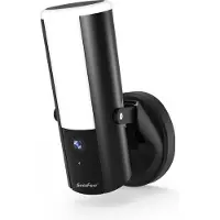 SecuFirst LCA230Z Dimbare Buitenlamp met geïntegreerde IP camera Zwart - Van Metaal - 900 Lumen 10W - 2K resolutie