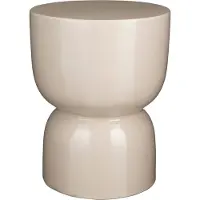 Mica Decorations Stage Bijzettafel - H45 x Ø35 cm - Cement - Beige