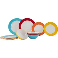 Gimex - Colour Line - Servies - Rainbow - 12-Delig