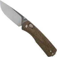 The James Brand The Carter - OD Green / Stainless / Micarta /Straight vouwmes