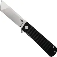 Bestech Titan - Satin + Stonewash - G10 vouwmes, zwart
