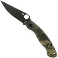 Spyderco Military vouwmes, Digital Camo, zwart