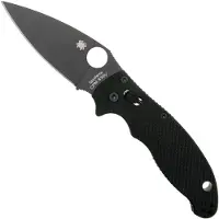 Spyderco Vouwmes Manix II PE Black Zwart Ball Bearing Lock Spyderco