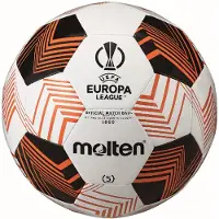 Molten Europa League Voetbal Maat 5 2023-2024 Wit Zwart Oranje
