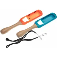 VHBW Drumstick-set voor Nintendo Switch Joy-Cons / oranje/blauw