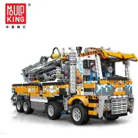 Mould King 19014 - Bouwset - Pneumatische betonpompwagen - 2098+ bouwstenen