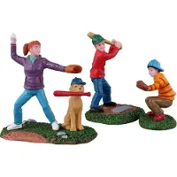 Lemax Baseball Practice Set Of 3